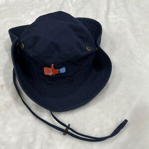 Beech Field Classic Navy Bucket Hat with Embroidered Detail